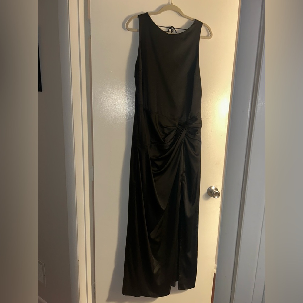 Abercrombie floor length satin dress